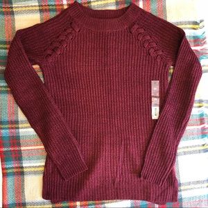 NWT Burgundy Sweater
